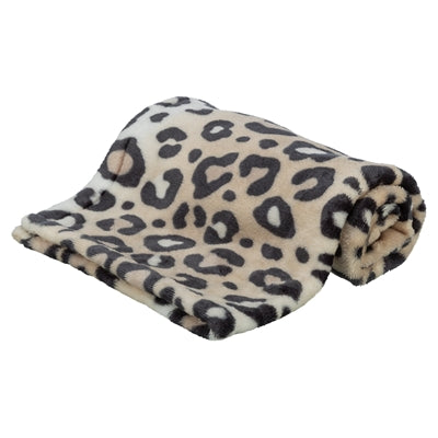 Trixie Hondendeken Leo Soft Pluche Creme / Panterprint