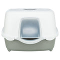 Trixie Kattenbak Davio Top Outdoor Met Kap Grijs / Wit