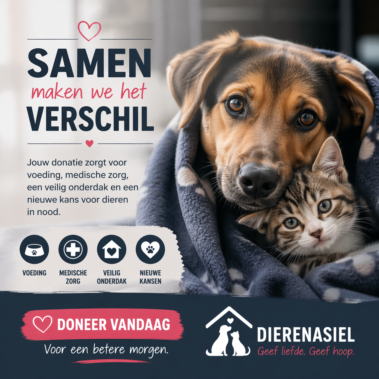 Red een Leven Vandaag – Doneer voor Dieren in Nood 🐾